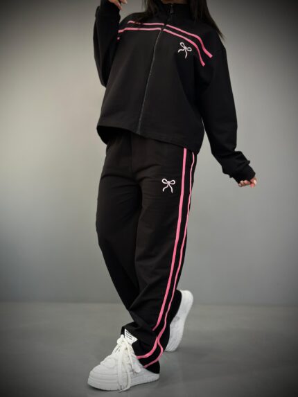 سویی شلوار پاپیون تک رنگ