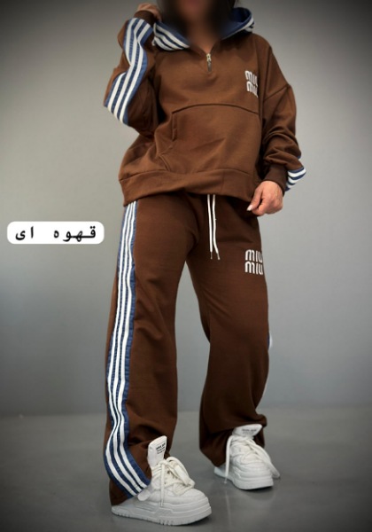 ست هودی شلوار ۳خط miu miu