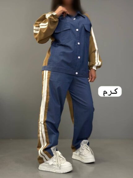 ست شومیز شلوار ترکیبی fashion